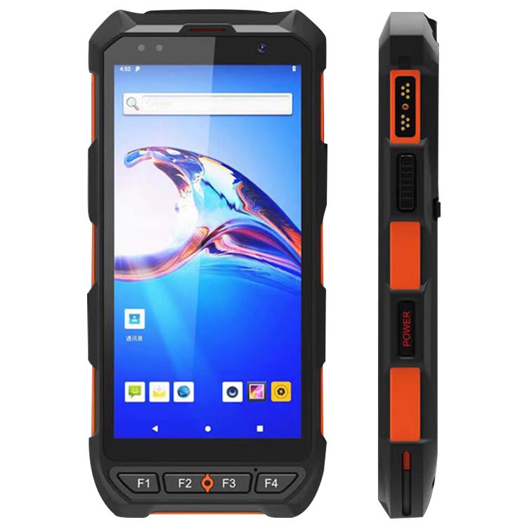 Terminale dati industriale portatile IP65 da 5,5 pollici con Android 10 e scanner di codici a barre, stile: RFID UHF + NFC HF, RFID UHF + NFC HF