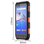 Terminale dati industriale portatile IP65 da 5,5 pollici con Android 10 e scanner di codici a barre, stile: RFID UHF + NFC HF + testina 2D, RFID UHF + NFC HF + 2D Head