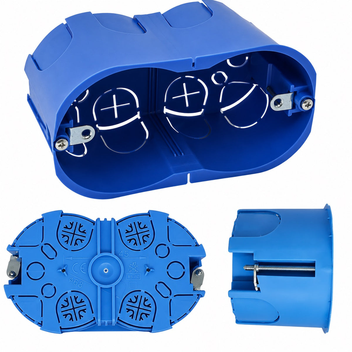 Cassetta modulare FAEG FG10253 3 posti blu per cartongesso IP20  8028487708082 FG10253.S Z110