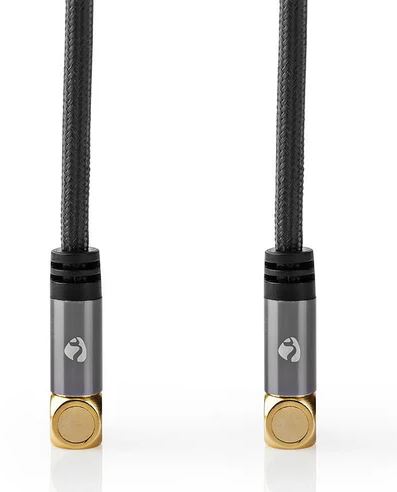 Cavo coassiale Nedis IEC maschio-femmina 5 m schermato 90° - immagine 6