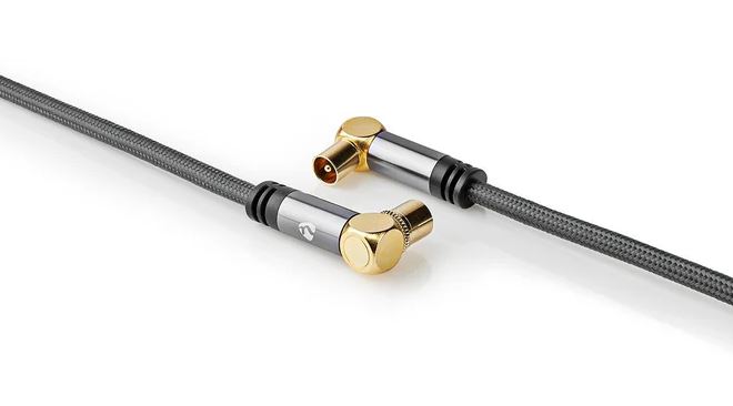 Cavo coassiale Nedis IEC maschio-femmina 5 m schermato 90° - immagine 5