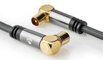 Cavo coassiale Nedis IEC maschio-femmina 5 m schermato 90° - immagine 4