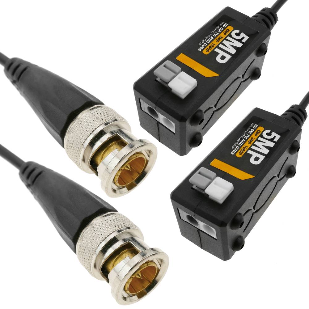 Balun video passivo HD per CVI/TVI/AHD/CVBS fino a 5MP 400m