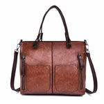 Borsa a tracolla donna in pelle PU 35x29x10 cm