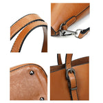 Borsa a tracolla donna in pelle PU casual 33x29x12 cm