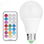 Lampadina LED 10W E27 RGB dimmerabile con telecomando