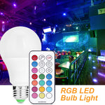 Lampadina LED 10W E27 RGB dimmerabile con telecomando