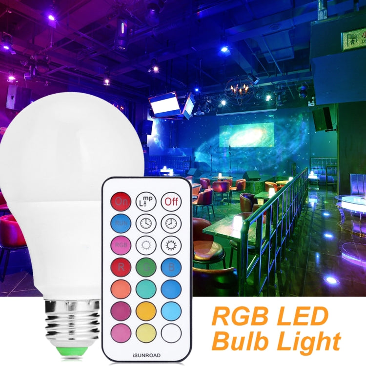 Lampadina LED 10W E27 RGB dimmerabile con telecomando