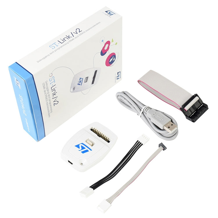 Programmatore e debugger ST-LINK/V2 per microcontrollori STM8 e STM32