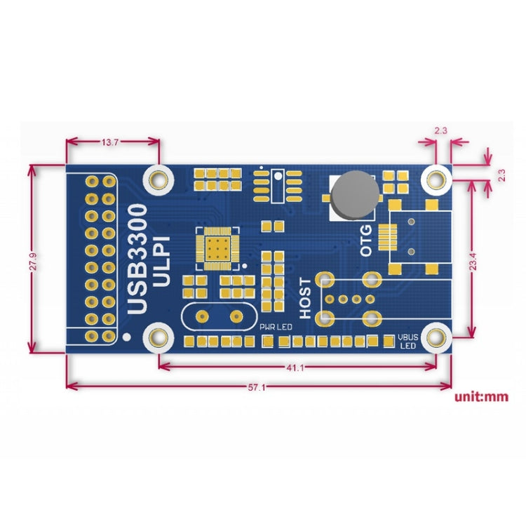 Scheda elettronica Waveshare USB3300 USB HS con interfaccia ULPI - immagine 6
