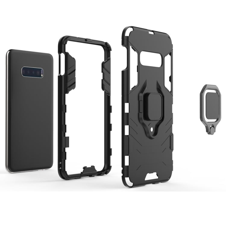 Custodia antiurto PC TPU per Galaxy S10e con anello magnetico