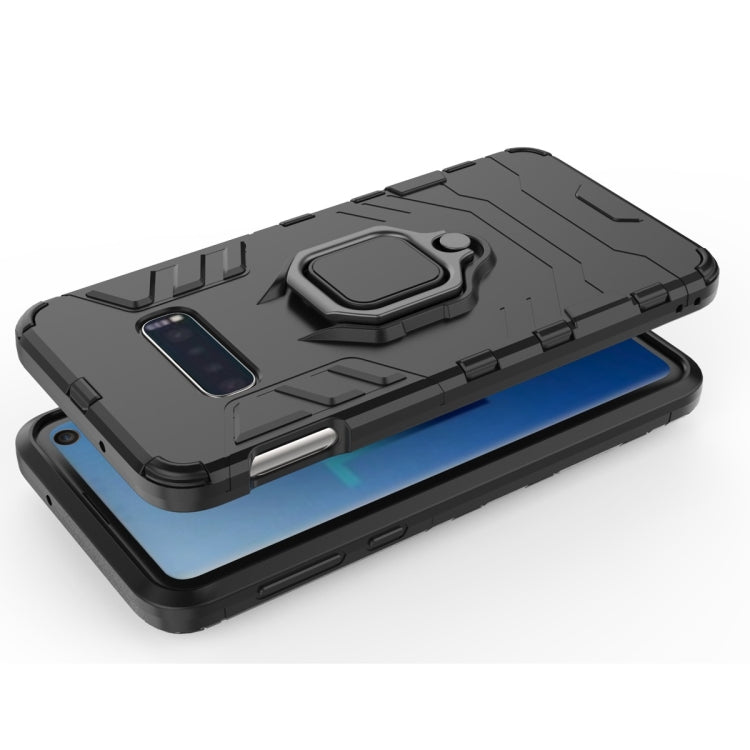 Custodia antiurto PC TPU per Galaxy S10e con anello magnetico