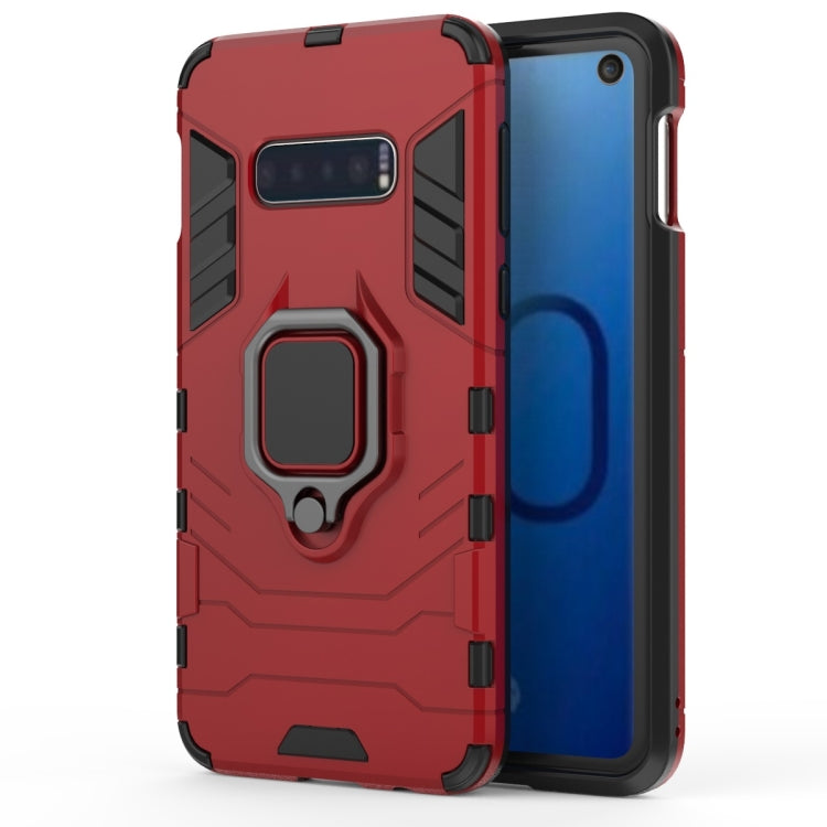 Custodia antiurto PC TPU per Galaxy S10e con anello magnetico