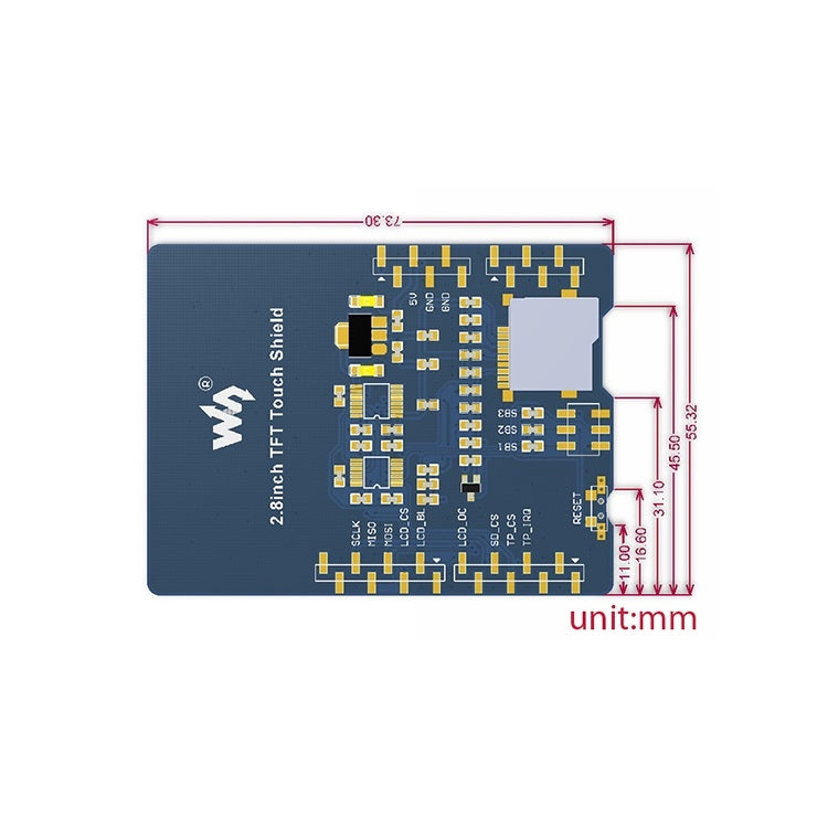 Display LCD touch TFT 2,8 pollici SPI per schede Arduino - immagine 5
