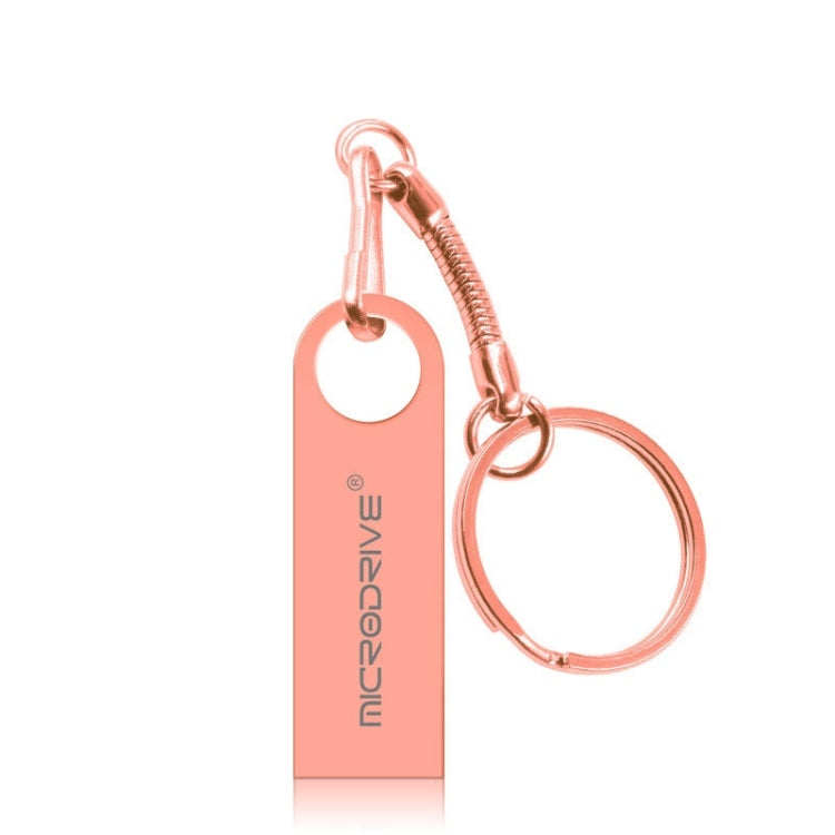 Disco USB 2.0 MicroDrive 8GB in metallo impermeabile oro