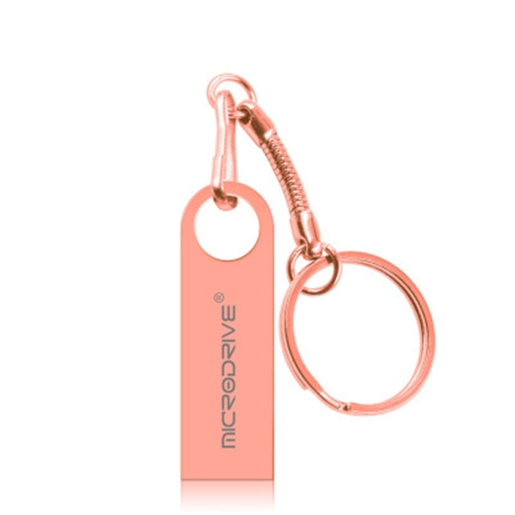 Disco USB 2.0 MicroDrive 8GB in metallo impermeabile oro