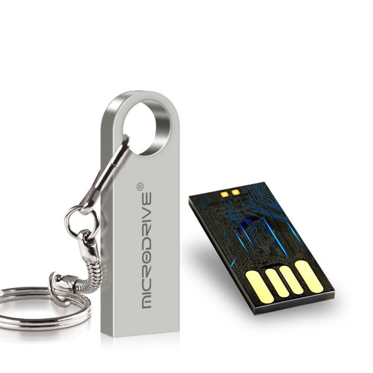 Disco USB 2.0 MicroDrive 8GB in metallo impermeabile oro