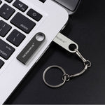 Disco USB 2.0 MicroDrive 8GB in metallo impermeabile oro