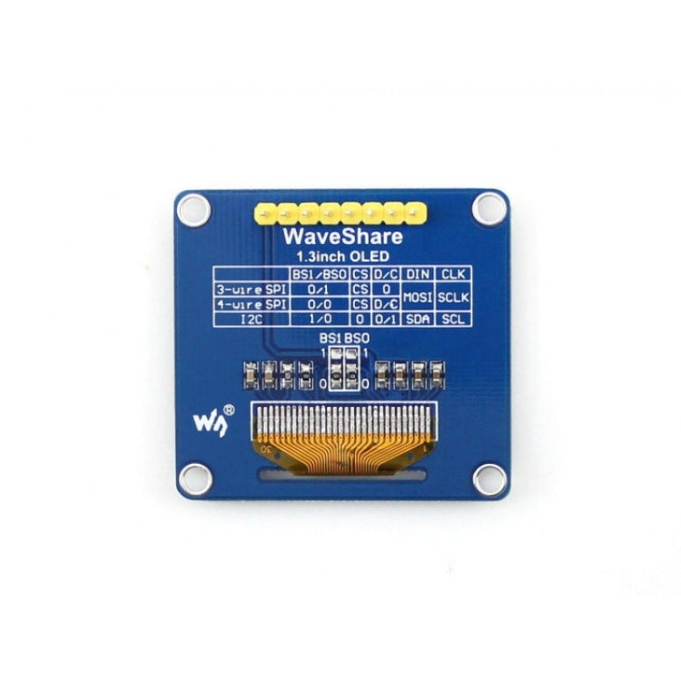 Display OLED 1,3 pollici 128x64 SH1106 SPI/I2C blu - immagine 3
