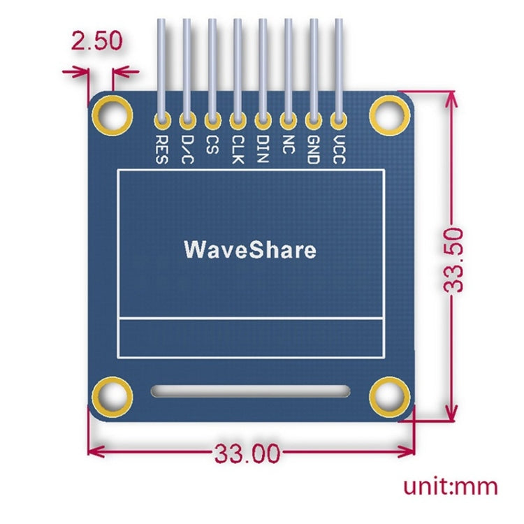 Display OLED Waveshare 0,96″ 128x64 con interfacce SPI e I2C - immagine 5