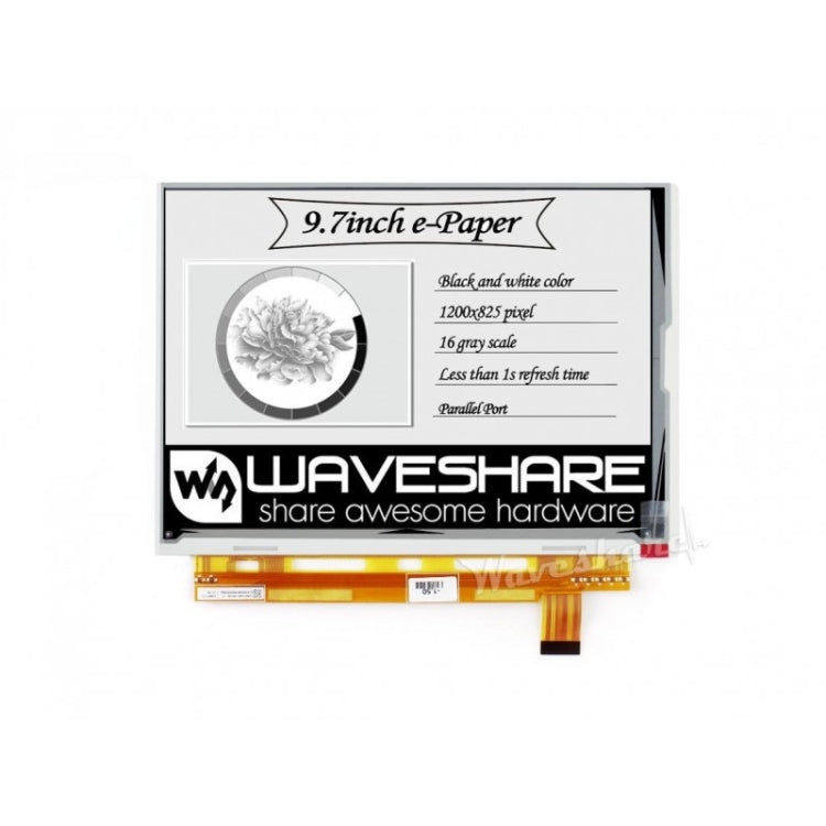 Display E-Ink Waveshare 9,7 pollici 1200x825 con porta parallela - immagine 4