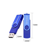 Chiavetta USB 2.0 MicroDrive 32GB rotante in metallo