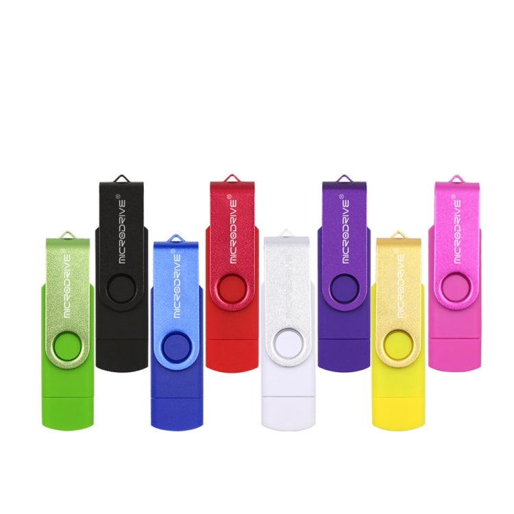 Chiavetta USB 2.0 MicroDrive 32GB rotante in metallo