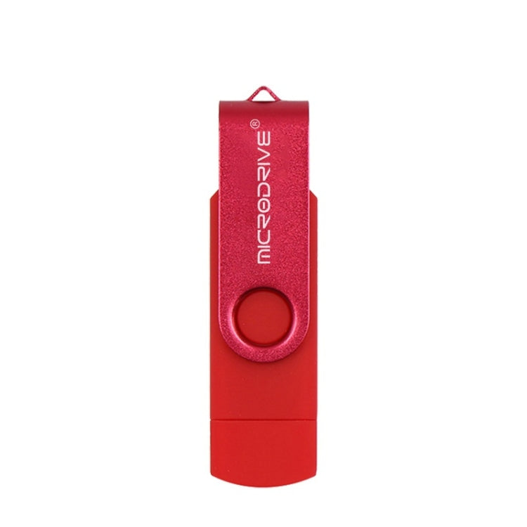 Chiavetta USB 2.0 MicroDrive 32GB rotante in metallo