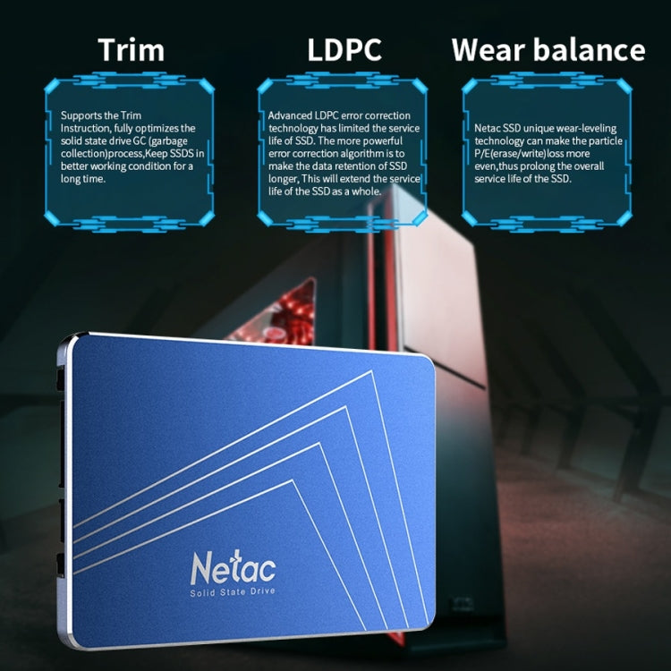 SSD Netac N600S 1TB SATA 6Gb/s 500MB/s lettura