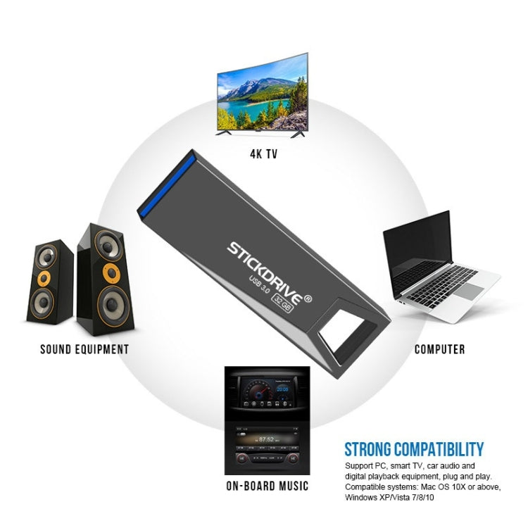 Stickdrive USB 3.0 64GB Mini disco in metallo