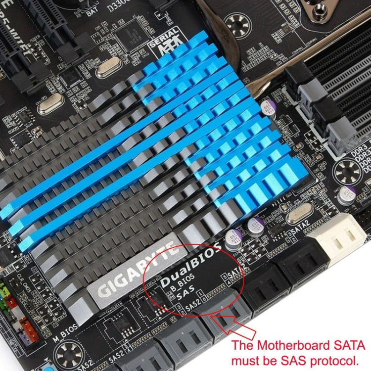 Adattatore SFF-8482 SAS a SATA 180 gradi per scheda madre