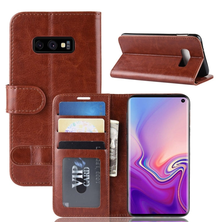 Custodia portafoglio in pelle flip per Samsung Galaxy S10e