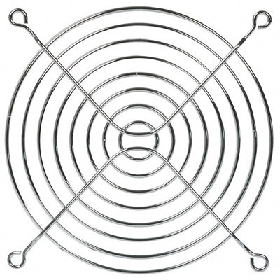 Griglia di protezione ventola 120x120 mm in metallo cromato