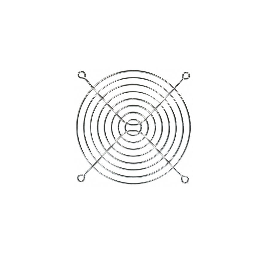 Griglia di protezione ventola 50x50 mm in metallo cromato