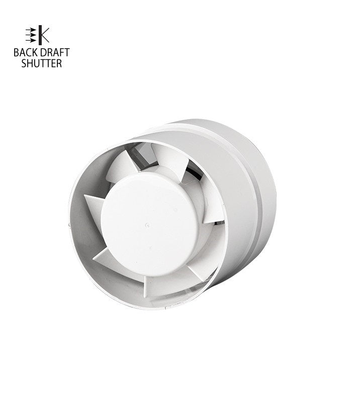 Aspiratore elicoidale da condotto 100 mm 12W con serranda 6977231354880 Vito Venti-P100 8005300 EL919