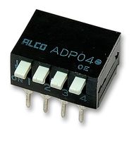 Dip switch 4 vie piano ALCO ADP0404