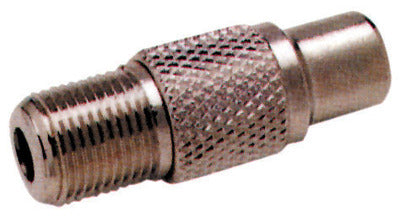 Adattatore F femmina RCA femmina in ottone nichelato