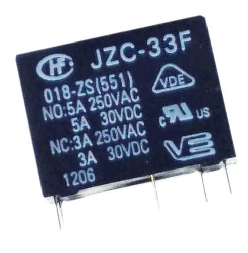 Relè di potenza JZC-33F 18 VDC con contatti NO e NC