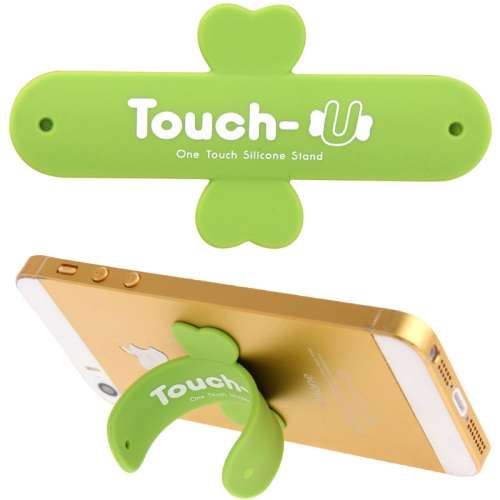 Supporto in silicone verde per smartphone TOUCH-U