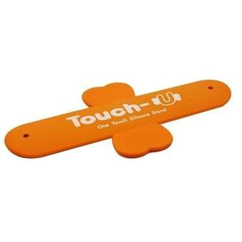Supporto in silicone per smartphone arancio TOUCH-U