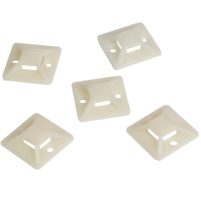 Passante adesivo 30x30mm per fascette 100 pz