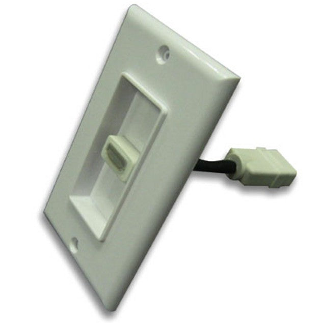 Placca HDMI da muro 503 con cavo integrato da 10 cm