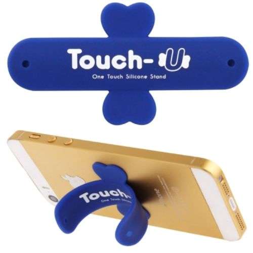 Supporto in silicone per smartphone blu TOUCH-U