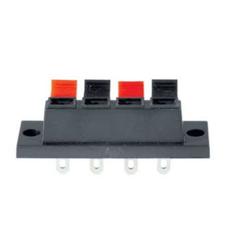 Morsettiera per casse acustiche 4 poli 55mm passo fori