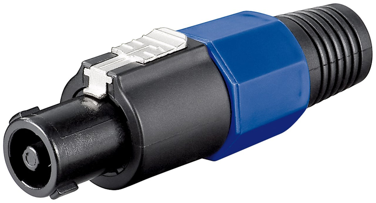 Connettore speakon 4 poli blu E9145
