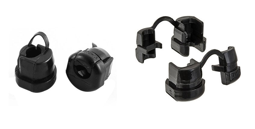 Boccola passacavo 7mm nero in nylon