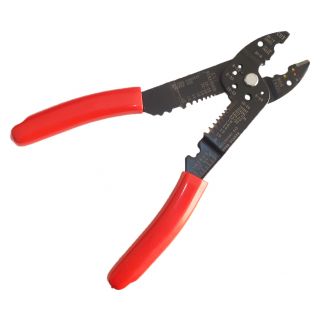 Pinza per capicorda per crimpare e tagliare cavi isolati