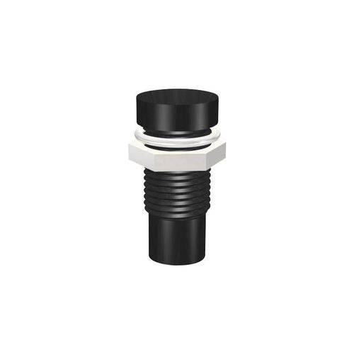 Portaled metallico nero per LED da 3 mm - confezione 3 pezzi NOS101058
