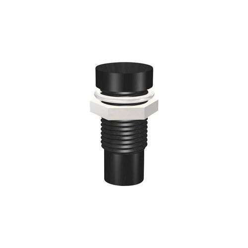 Portaled metallico nero per LED da 5 mm - confezione 3 pezzi NOS101059