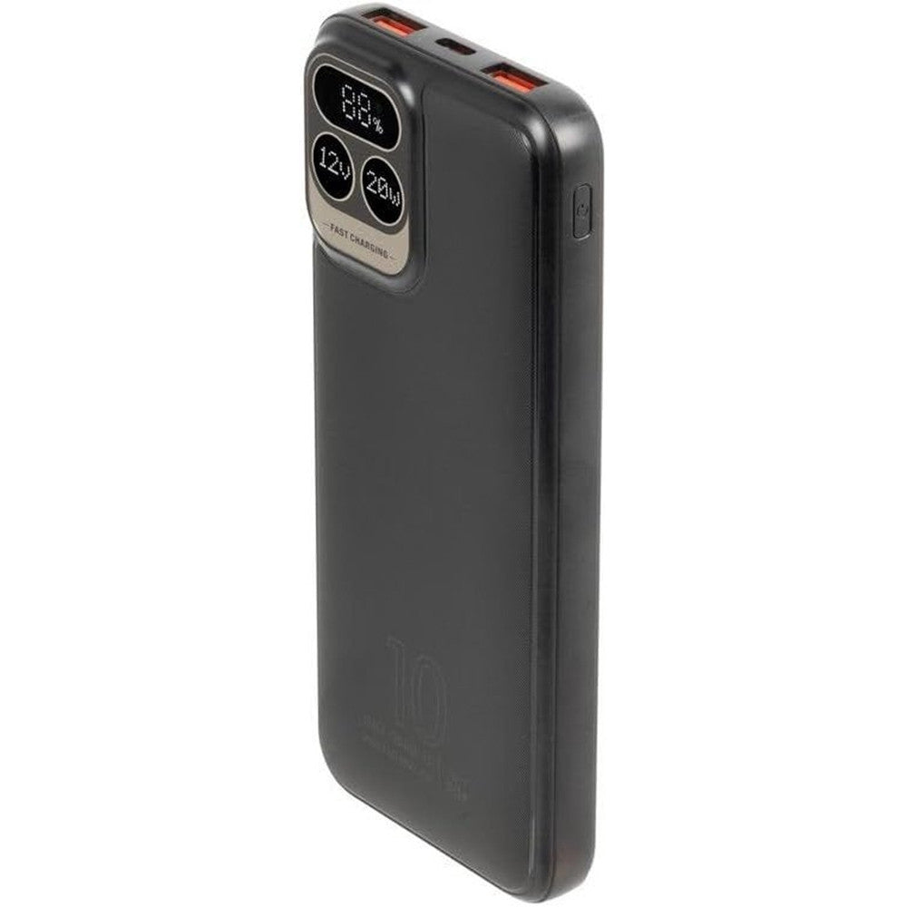 Power Bank 15000mAh 66W con display LED e 4 cavi integrati nero 8055033118903 MOB270